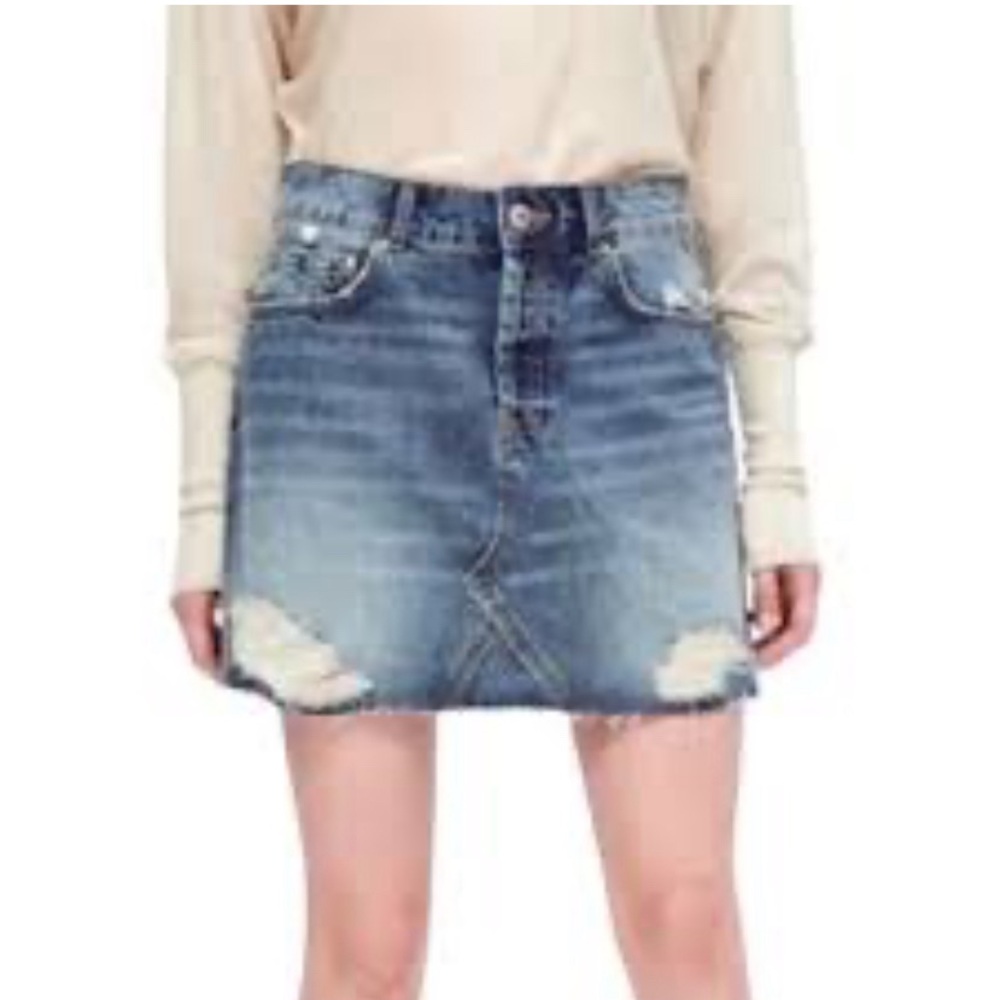 Zara Denim Mini Skirt